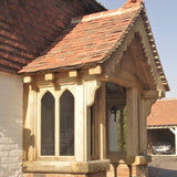 Green Oak frame Porch produced by hand in Kent