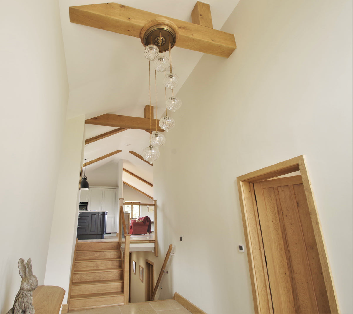 Oak joinery , beam encasement’s and flooring