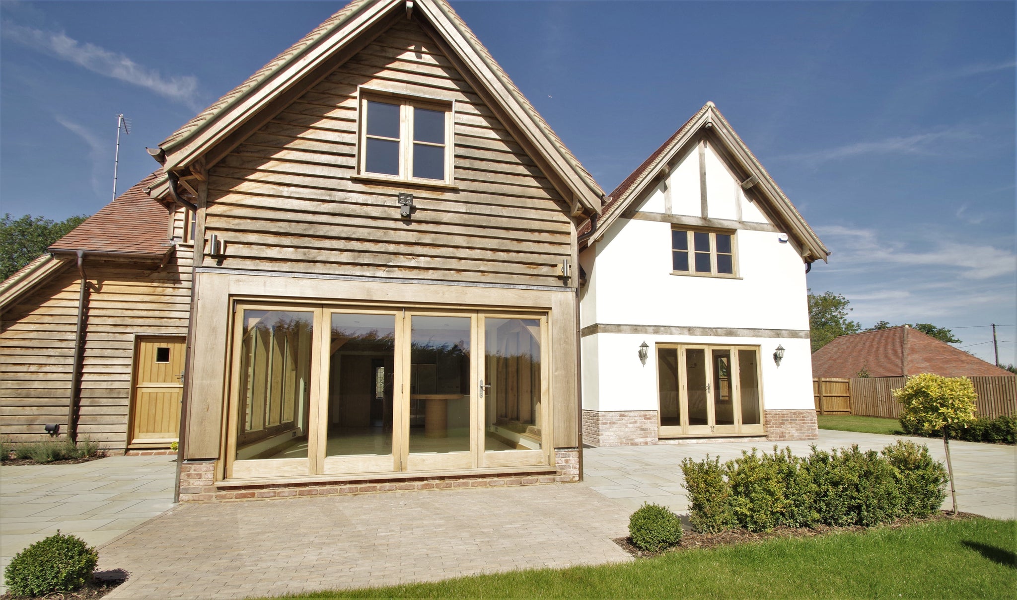 Oak Joinery on new oak framed house