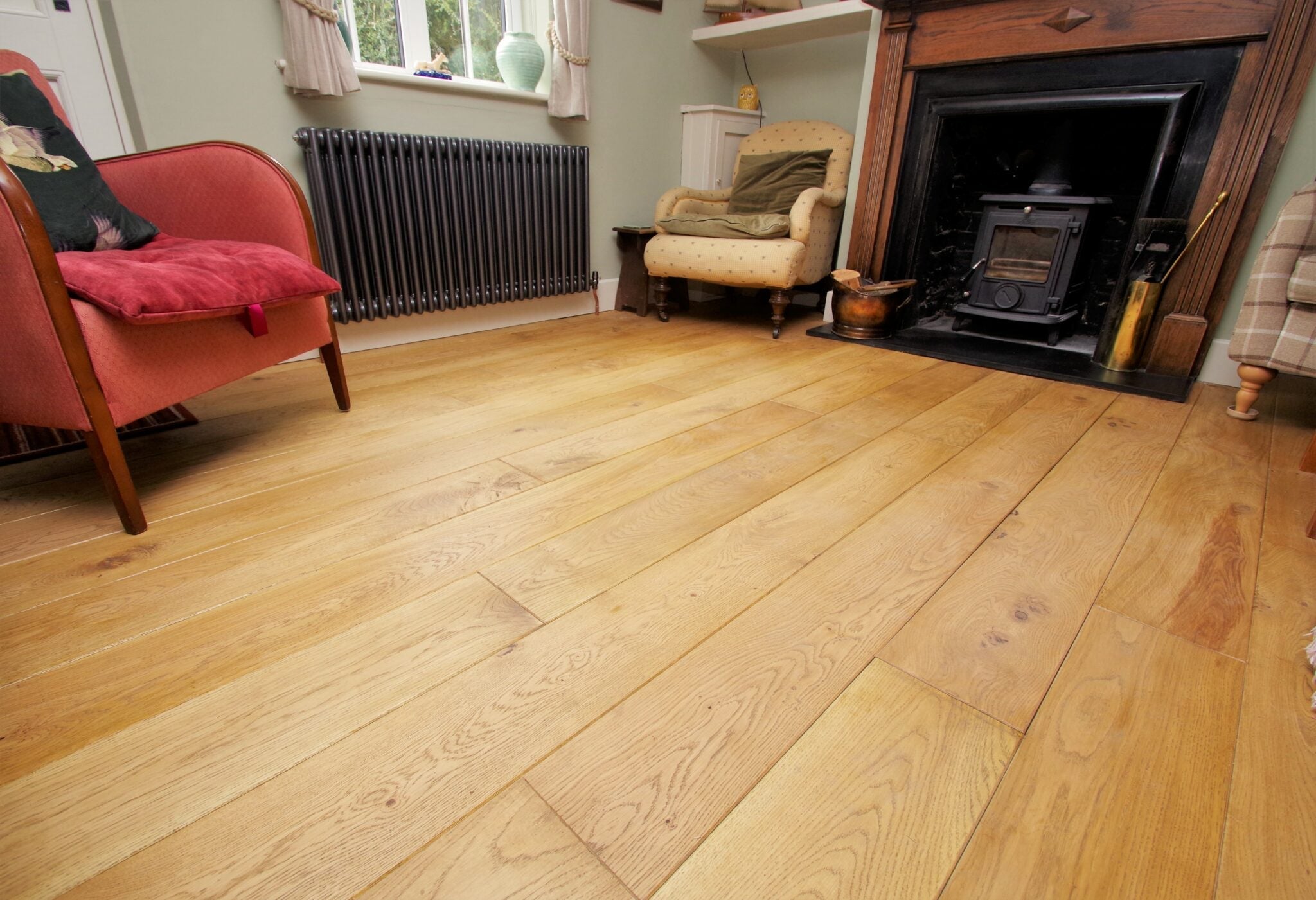 Solid oak flooring