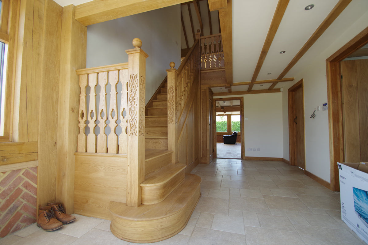 Oak Extension – Flooring – Beams and joinery