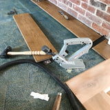 Before and after flooring project