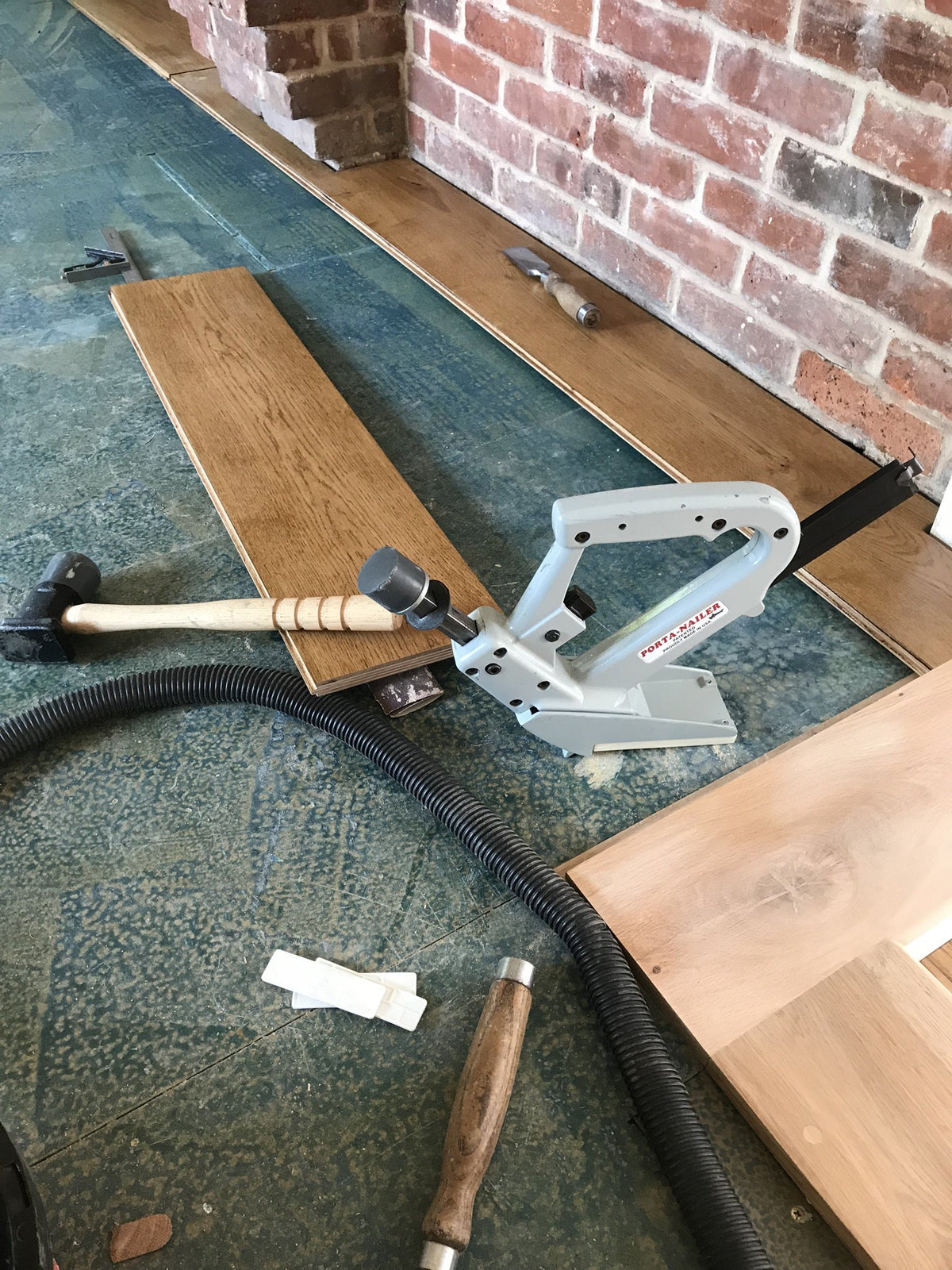 Before and after flooring project