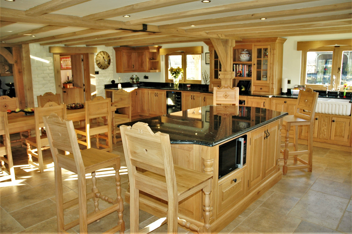 Oak frames , Widows , Doors , Flooring and built in joinery