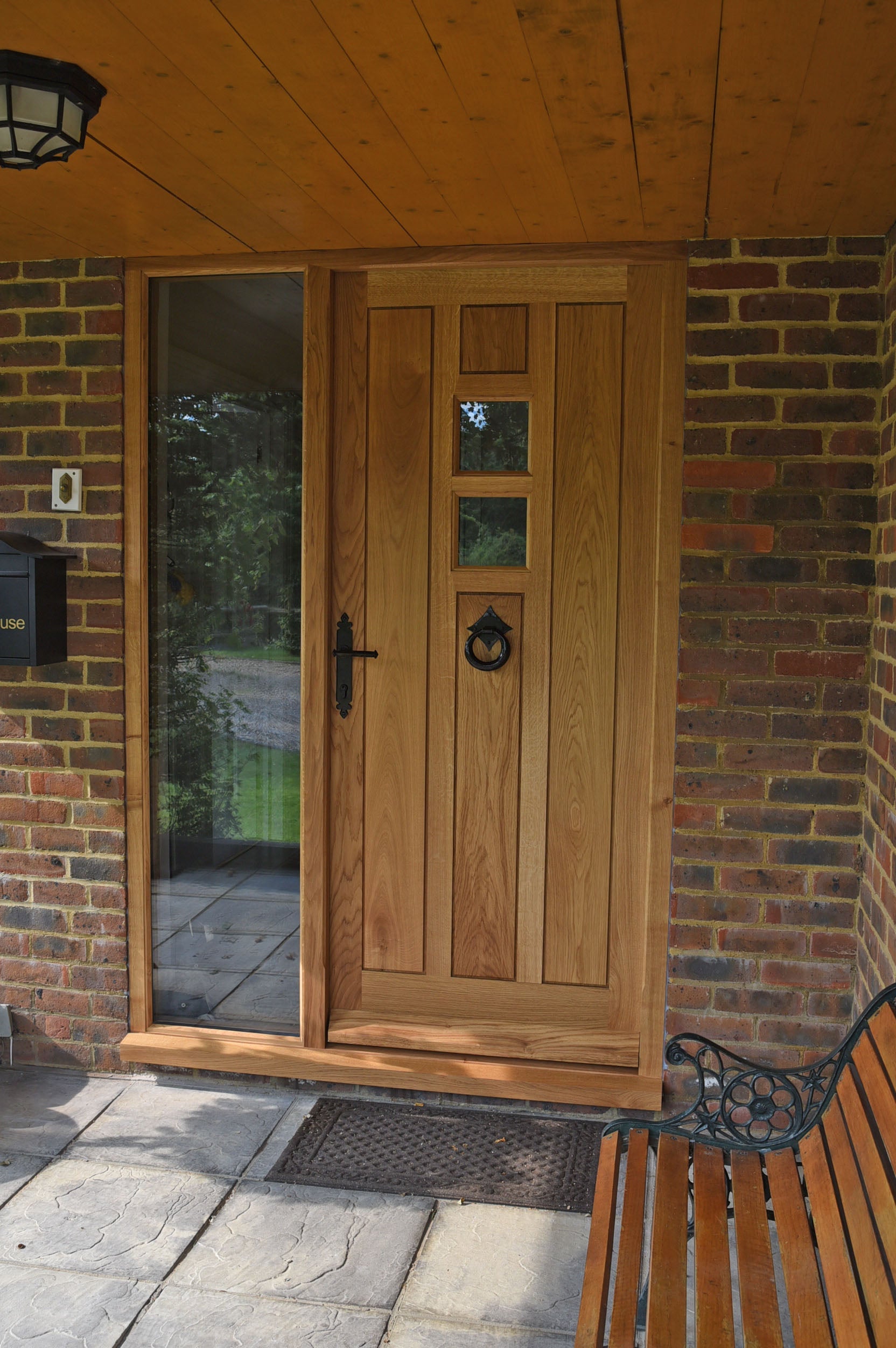 Contemporary Oak front door