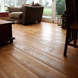 Worn look solid oak flooring