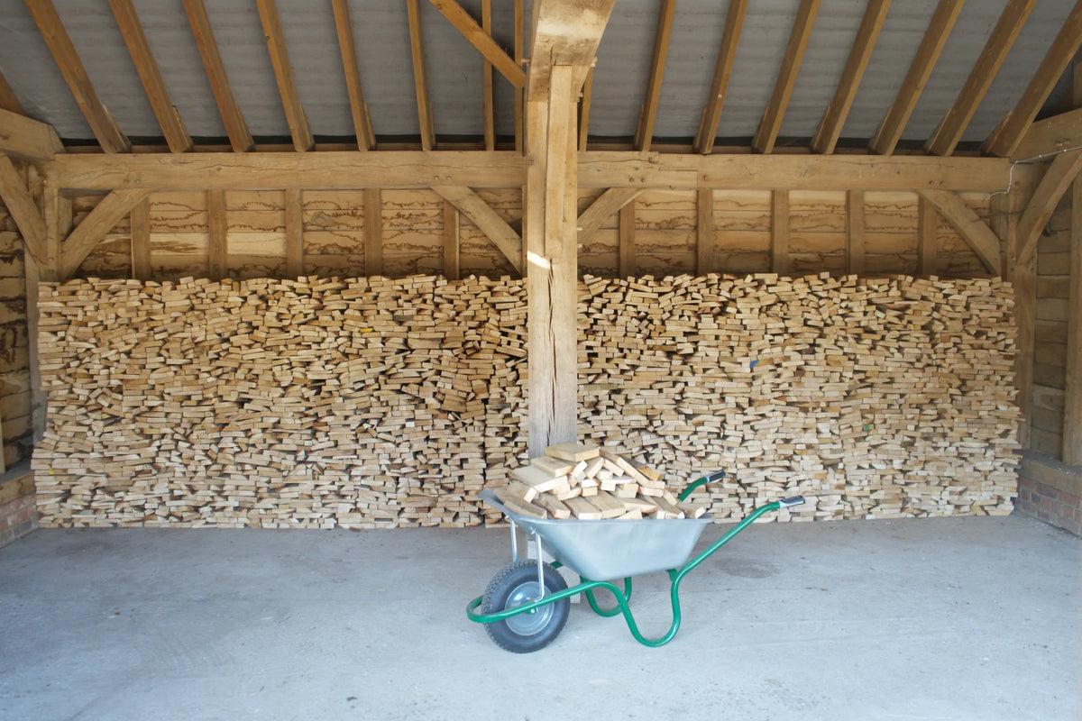 Kiln Dried Oak Offcuts 4m3 | 10-12" Long | 1-2" Thick